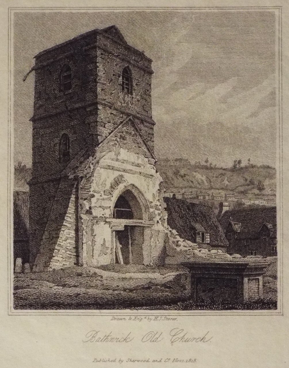 Print - Bathwick Old Church. - Storer